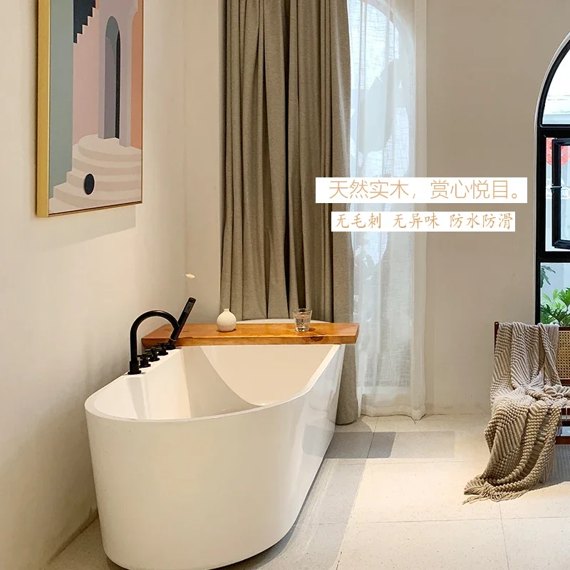 Punch-free Bathtub Storage Stand High-end Hotel And Homestay Bathroom Bath Wine Rack Household Bathtub Accessory