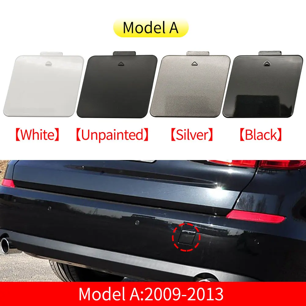 BMW F07 GT 차량용 리어 범퍼 견인 고리 커버 캡 블랙 화이트 실버 BMW 5 시리즈 GT 528 530 535 550i 2009-2017용