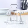 Metal Glass Cup Storage Rack For Water Mug Draining Drying Organizer Drain Holder Stand Useful Home Kitchen Supply 3