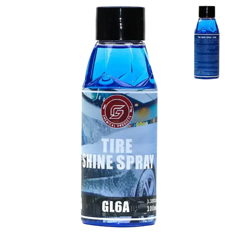 Wheel Shine Hydrophobic Tire Cleaner And Shine 100ml Wheel Protector Tire Dressing Coating Agent Restorer Protects Against