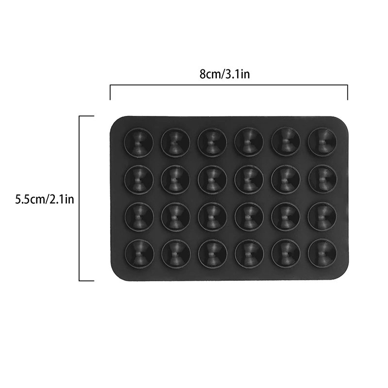 1PC Silicone Suction Pad for Fixing Mobile Phone Fixture Suction Cup Backed Adhesive Silicone Rubber Sucker Pad silicone suction pad