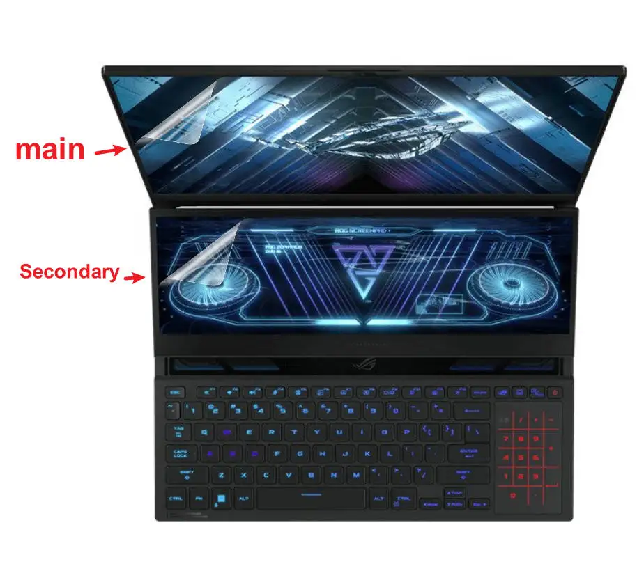 Alta Pellicola Trasparente Schermo Lcd Hd Protezione Dello Schermo Per Asus Rog Zephyrus Duo 16 2022 Gx650 Gx650Rx Gx650Rw Gx650R Gx 650 16''
