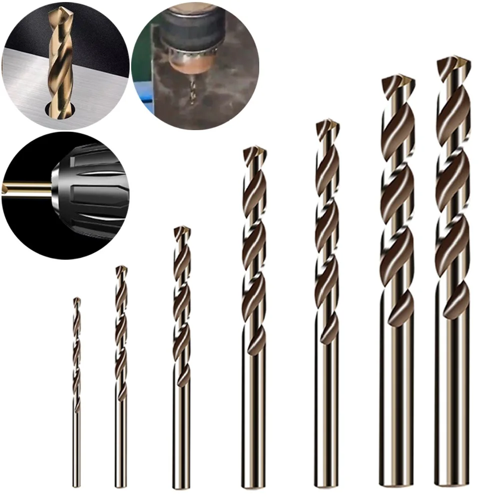 5 stücke hss m35 Kobalt bohrer 1-4mm 135 Grad Split Point Spitze Schnecken bohrer für Edelstahl Metall Holz Lochs ch neider Werkzeuge