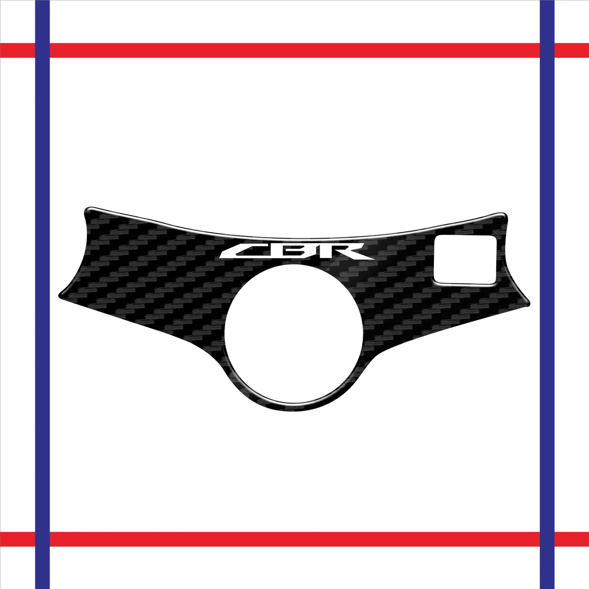 Motorcycle Decal Pad Triple Tree Top Clamp Upper Front End Stickers Decals For Honda CBR600 CBR 600 F4/F4i 1999-2007