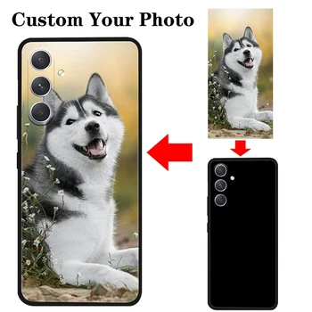 Custodia per telefono personalizzata per Samsung Galaxy A37, cover con immagine personalizzabile fai da te per Samsung Galaxy A57 Coque Fundas