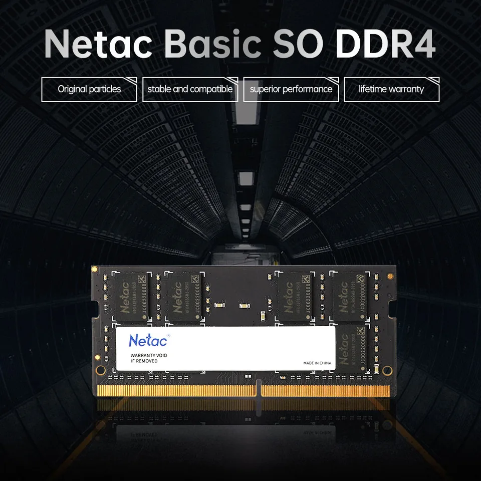 ノートブックRAM,Netac-DDR4 MHz,2666MHz, 4GB, 8GB, 16GB,3200 GB SSD