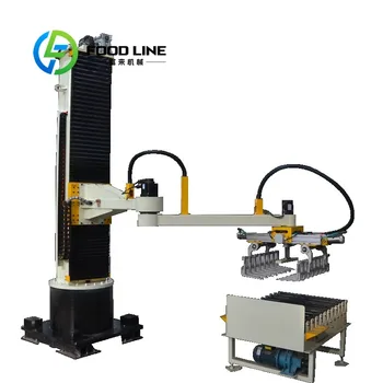 Robot Pallettizzatore Industriale con Braccio Meccanico Flessibile per l'Impilamento Automatico di Cartoni e Sacchi a Basso Costo e Stabilizzazione Automatica