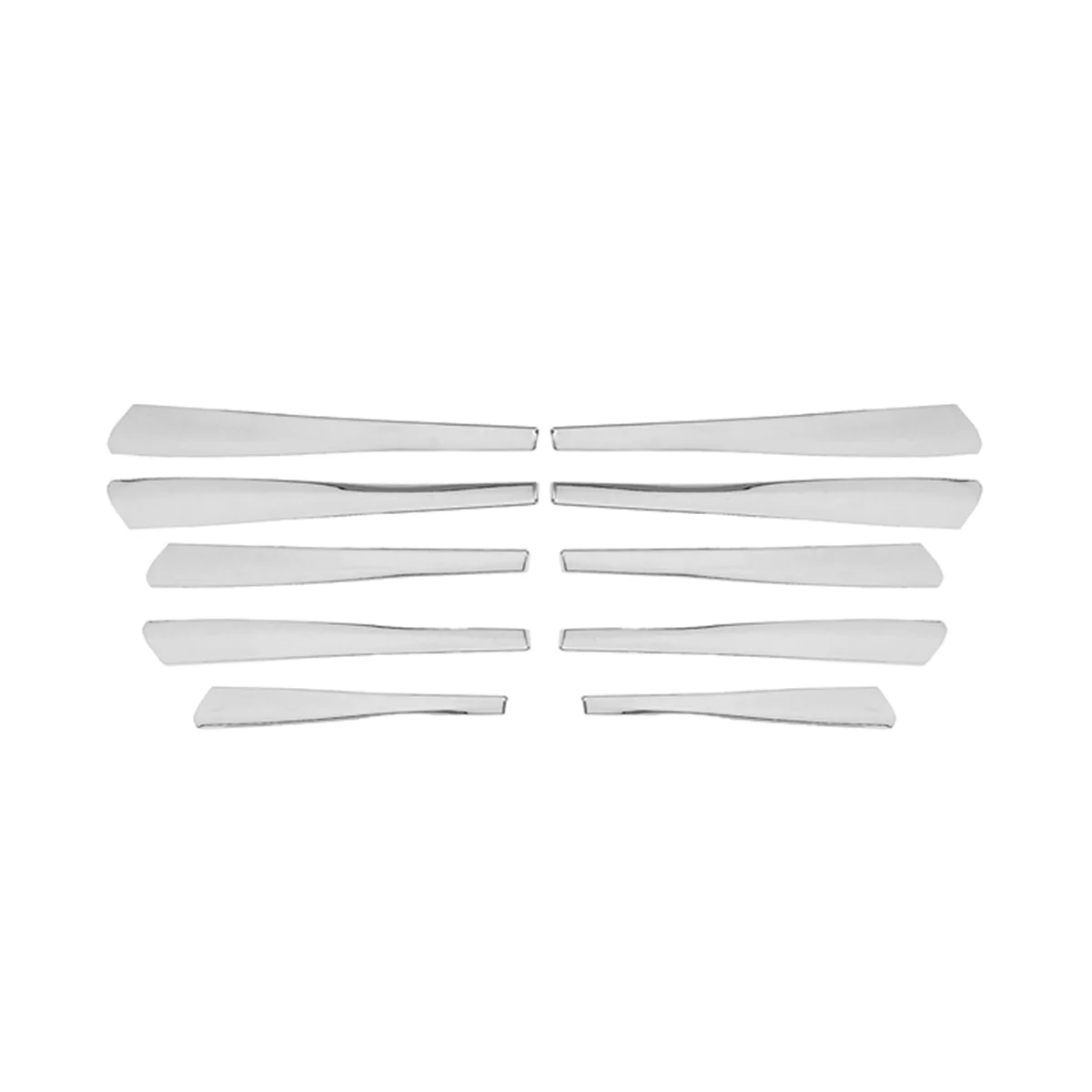 

For Voxy R80 2014-2018 Car Front Bumper Protector Strip Fog Lamp Fog Light Garnish Strip Chrome Strip