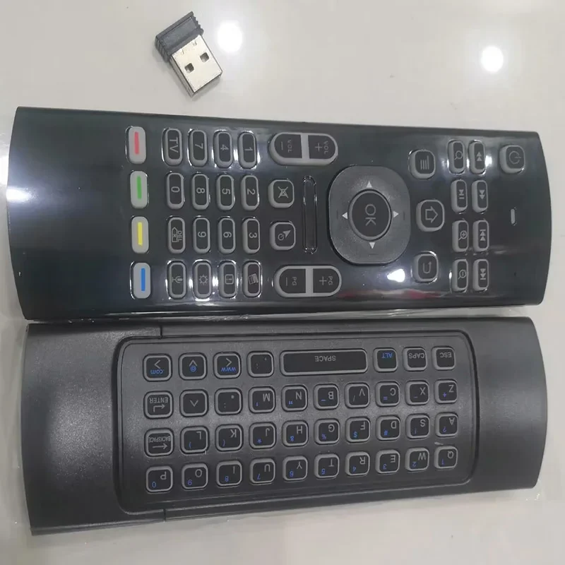 MX3 에어 마우스 미니 키보드 무선 원격 안드로이드 스마트 TV 박스에 대한 적외선 학습 기능이있는 2.4G 다기능 플라이 마우스