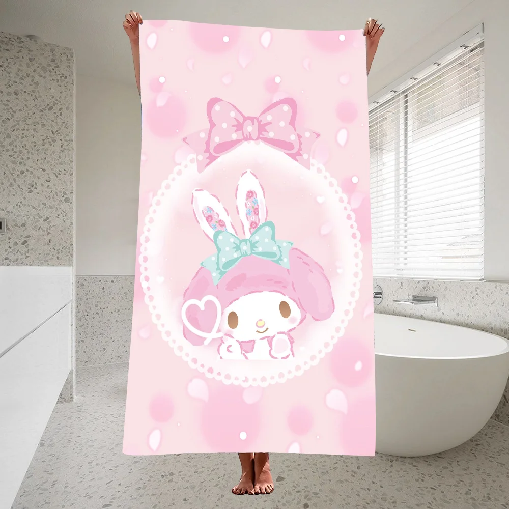 S-Sanrio M-My M-Melody Towel Quick Drying Pure Cotton Polyester Thick Bath Towel For Children And Adults, Sports Travel 6