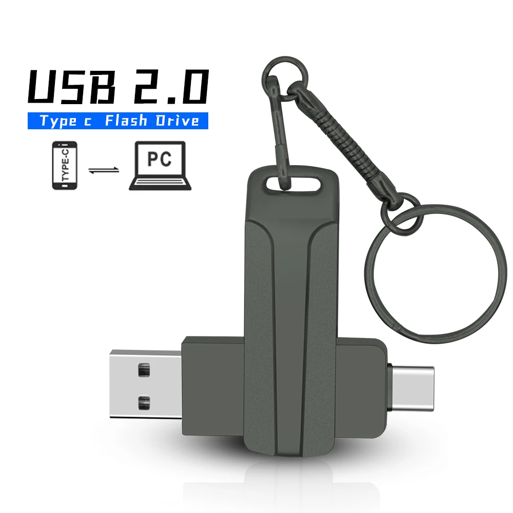 

Memory Stick Usb Flash Drive 2.0 Speed 32GB 64GB 128GB Metal Pen Drive Swivel Thumb Usb Type C Flashdrive Pendrives