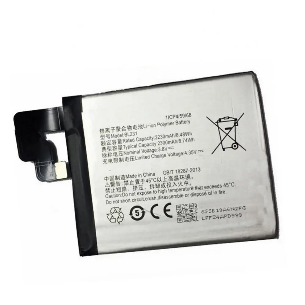 

BL231 аккумулятор 2300 мАч для Lenovo S90-A s90a батареи для мобильного телефона
