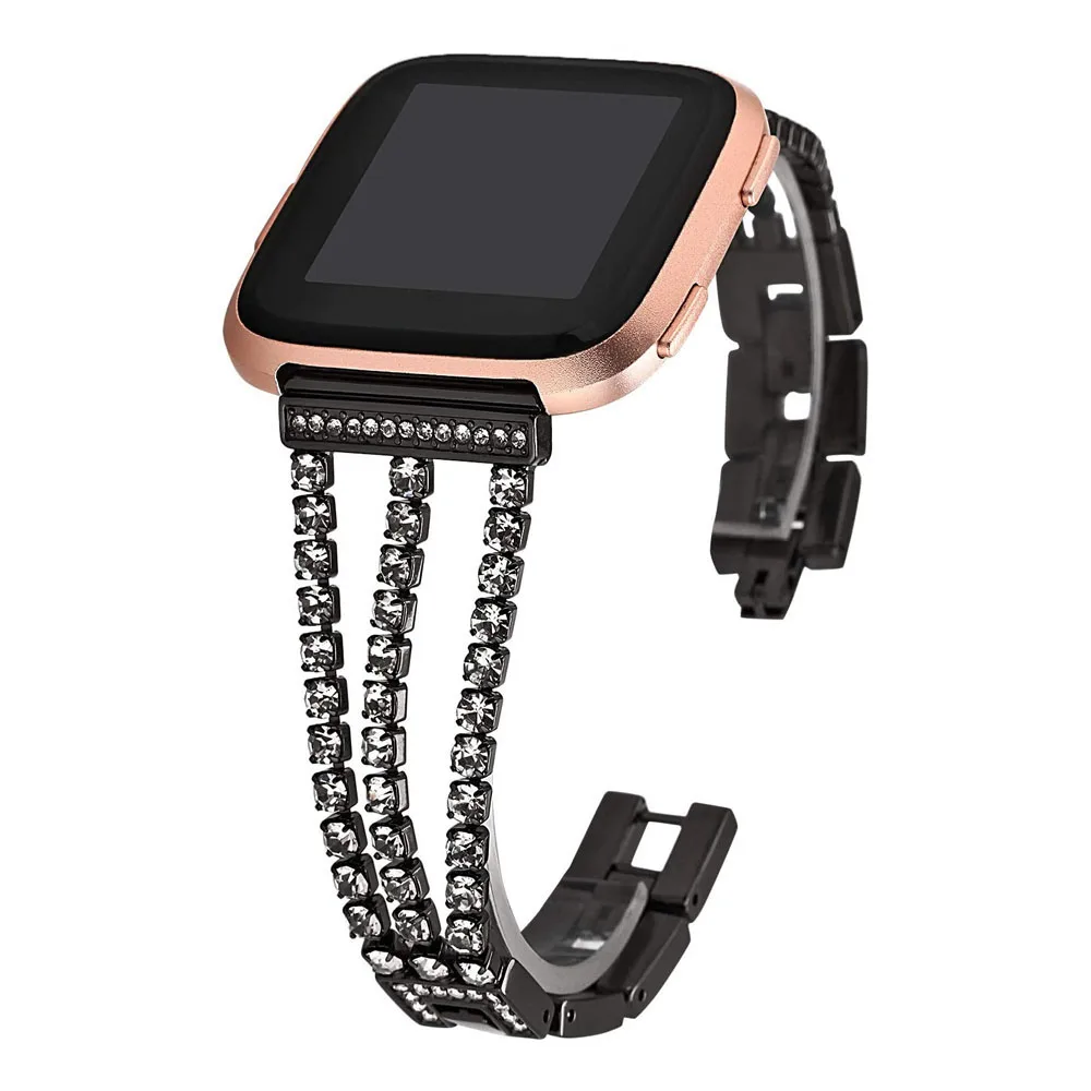 Elegant Metal Bling Bracelet for Slim Wristbands - Luxury Jewelry-Inspired Women's Strap