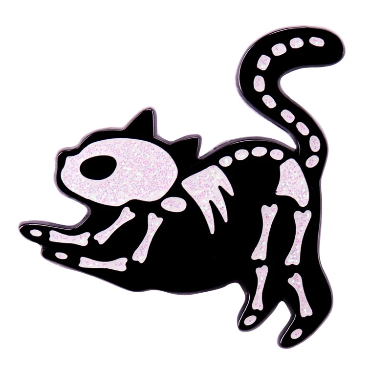 

A3105 Cartoon Ghost Black Cat Skull Skeleton Halloween Enamel Pin Brooches Badges Lapel pins for Backpack Jewelry Gift