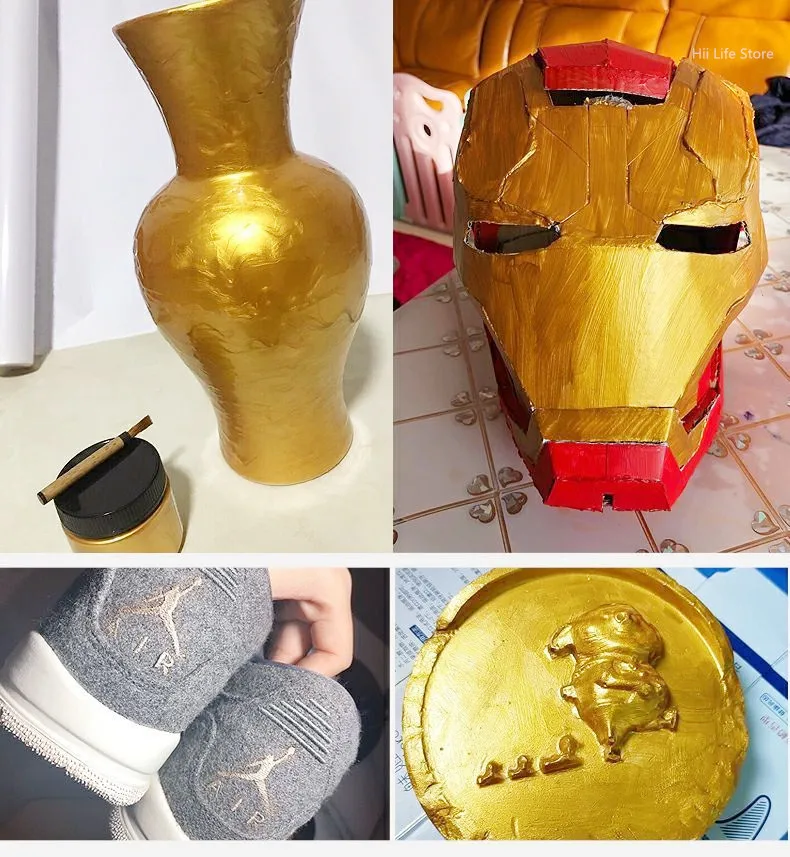 Gold Paint for Wood, All Surfaces, Metal Statue Coloring, Oily,  Water-based, Environmentally Friendly and Non-toxic - AliExpress