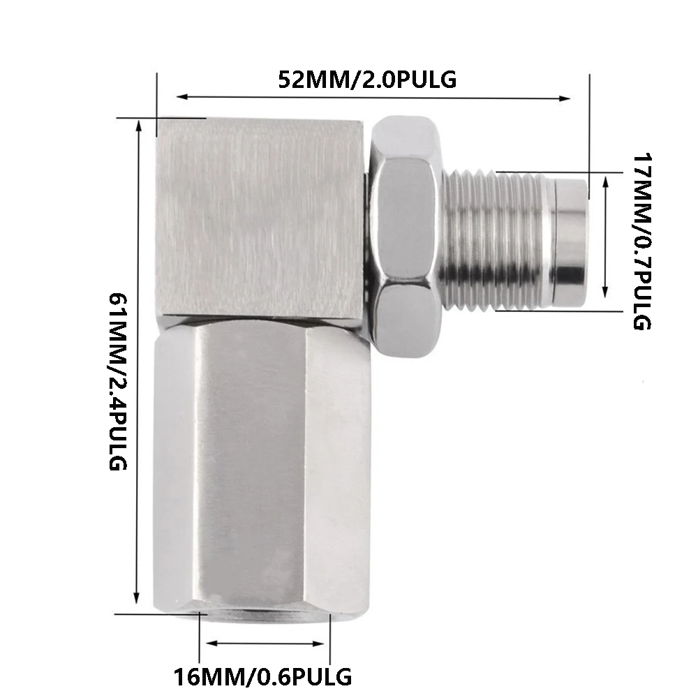 1Pcs Mini Oxygen Catalyst Sensor For Automobile 60.8*52.5MM / 2.4*2.1IN Silver Stainless Steel Material Brand-new Auto Parts 5