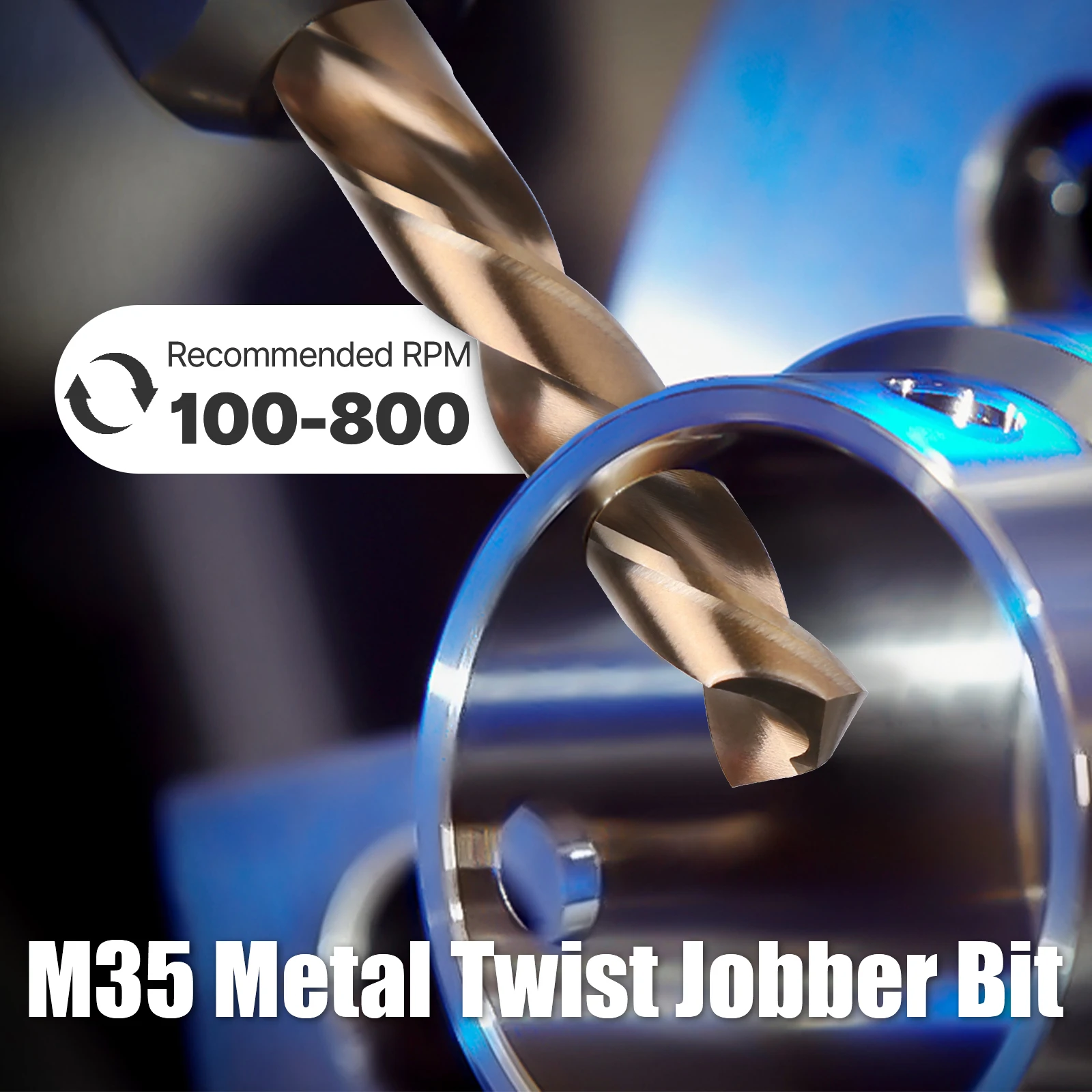 HSS M35 Twist Drill Bits 3.0-13mm Straight Shank Hole Saw for Stainless Steel Aluminum Iron Wood Plactic Metal Drills