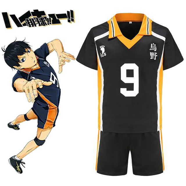 Haikyuu Fantasia de Cosplay Hinata Shoyo Anime Conjunto de shorts de  uniforme escolar feminino adulto Halloween, 4 - Nishinoya Yuu, Small 