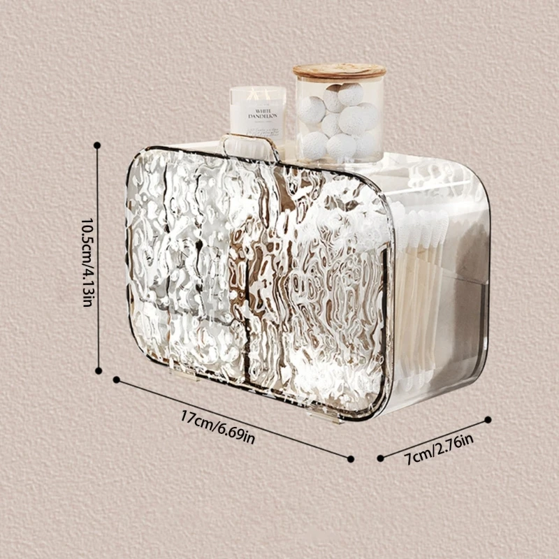 Sturdy Wall Mount Cotton Pad Holder Cotton Pad Dispenser For Beauty Lovers 6