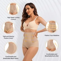 Shorty gainant taille haute respirant sans coutures pour femme, effet ventre plat et rehausseur de hanches, idéal sous les robes pour usage quotidien 4