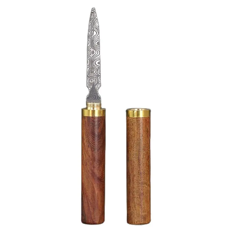 Professional Stainless Steel Tea Knife Needle Pick With Wood Handle Puer Tea Tools Cone Needle Breaking Prying Brick Tool