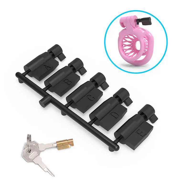 Sex toy chastity lock sex toy penis chastity cage chastity cage accessory 5PCS disposable permanent plastic key cobra