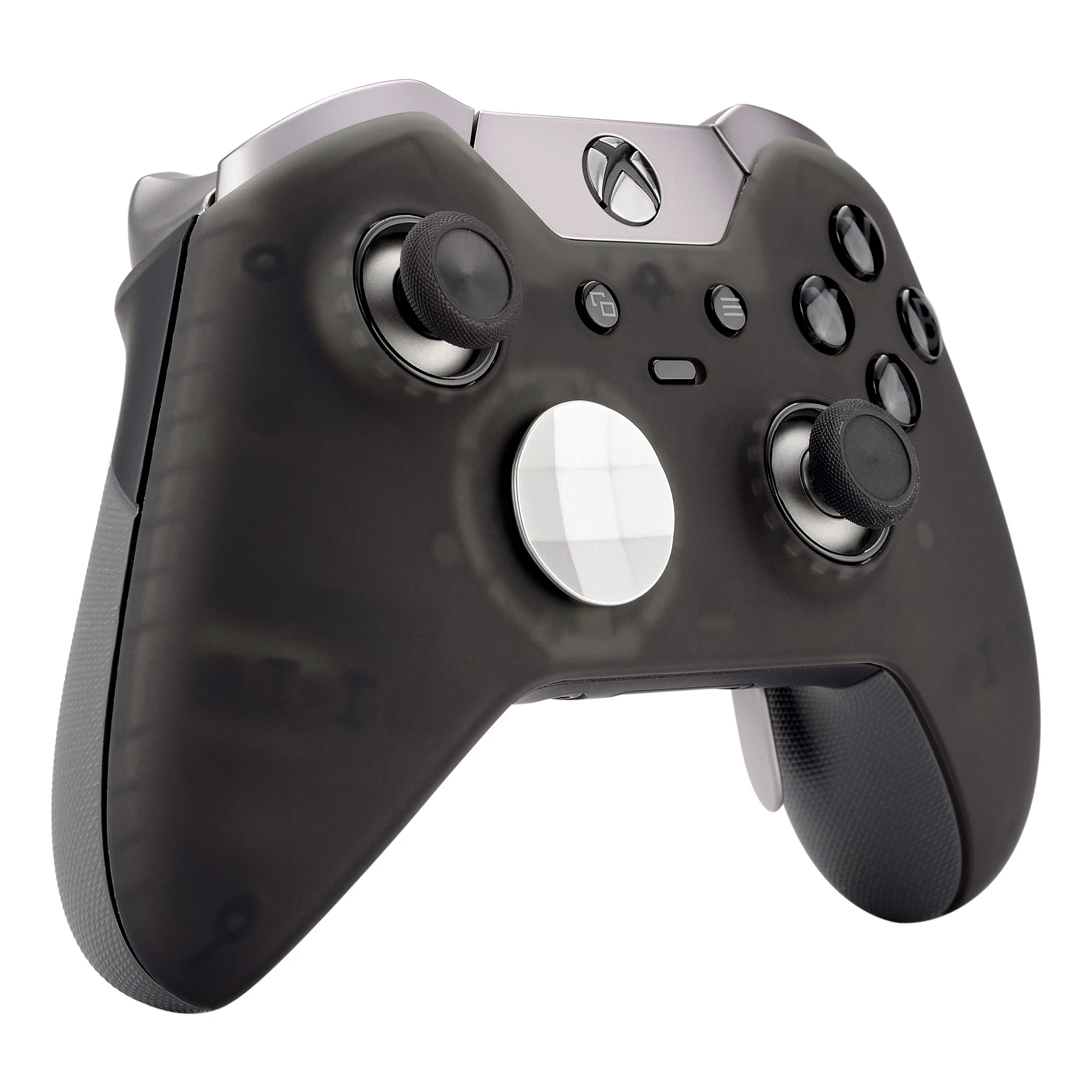Extremerate-shell de Habitação Frontal para Xbox One Elite Controller Accent Rings Foggy Clear Black Soft Touch - Image 6
