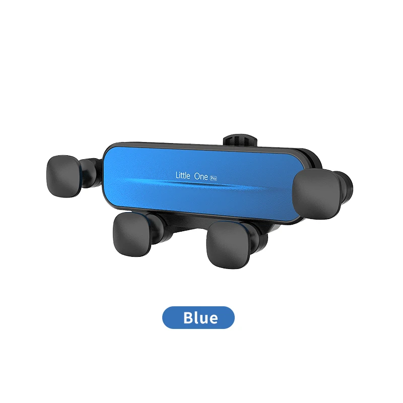 Car mobile phone bracket air outlet gravity support fixed frame navigation car buckle suitable for 4.7-6.7 inch mobile phones phone charging stand Holders & Stands