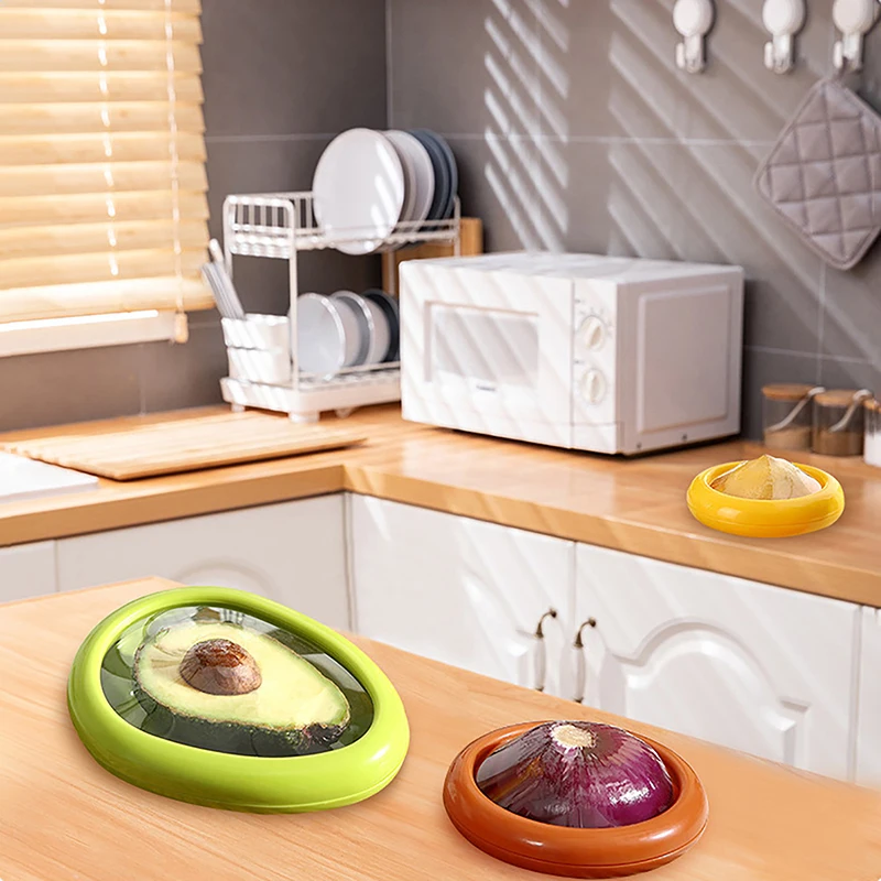Fruit Vegetable Fresh-keeping Cover Avocado Food Storage Box Fruit Preservation Seal Cover Kitchen Tools Kitchen Accessories
