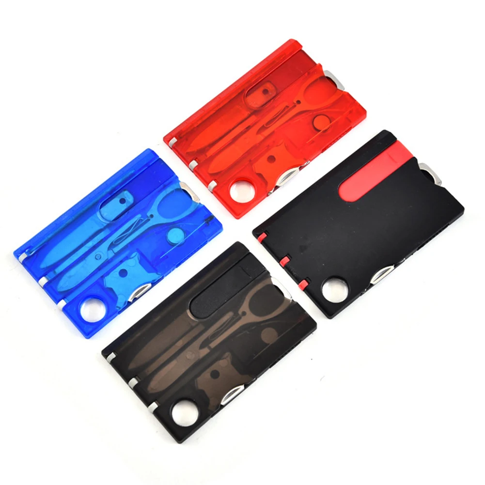 Outdoor Camping Multifunctional Swiss Knife Card Combination Multi-purpose Survival Tool Beauty Suit with Lamp Tool Card