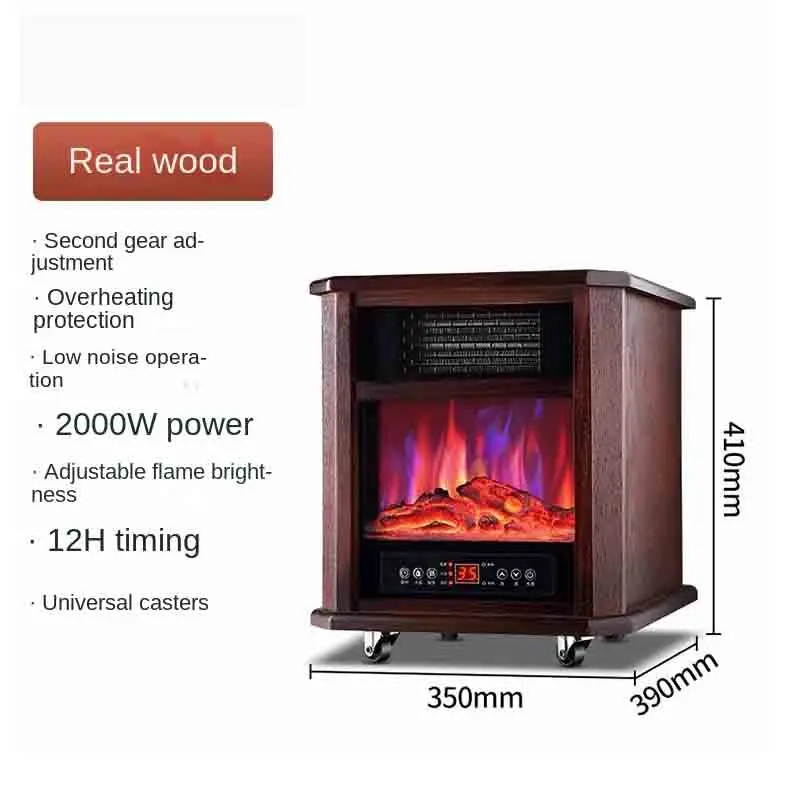 2000W Air Heater Household Fireplace, Air Heater, Electric Heater, Electric  Fireplace, Solid Wood