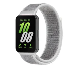 Premium Nylon Loop Strap - Versatile Wristbands with Metal Interface - Samsung Galaxy Fit 3 (Shell color)