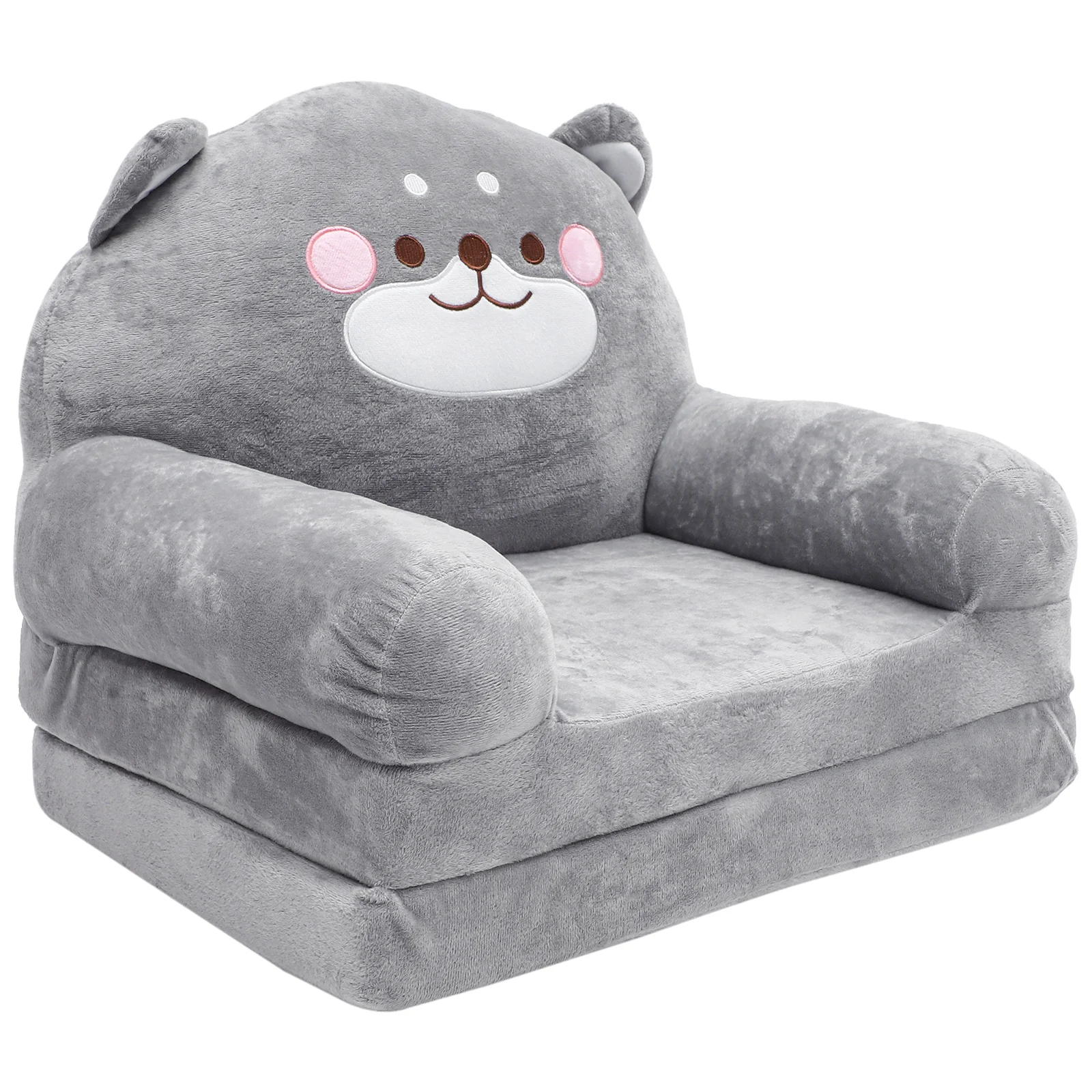

Folding Children's Sofa Baby Chair Couch Sitting Elephant Shape Kid Seat Cartoon Plush