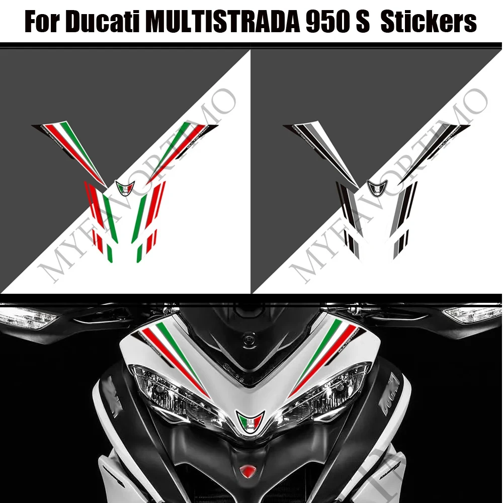 Stickers Decals Tank Pad Grips Motorcycle Fairing Fender Protector Gas Fuel Oil Kit Knee For Ducati MULTISTRADA 950 S 950S