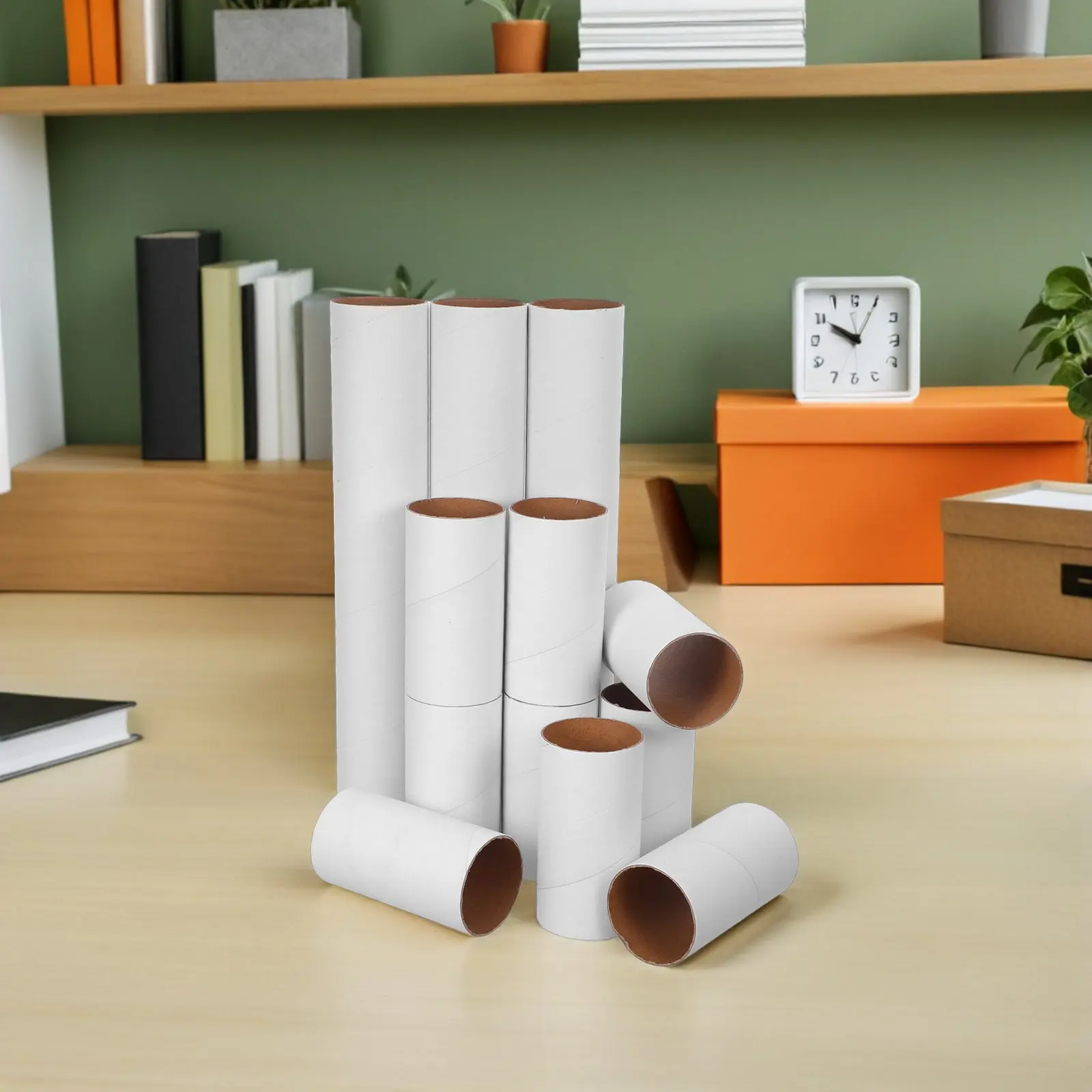 12Pcs 크래프트 종이 튜브 어린이를위한 빈 DIY 공예 롤 성인 그림 그리기 장식 미술 프로젝트 교실 홈 스튜디오