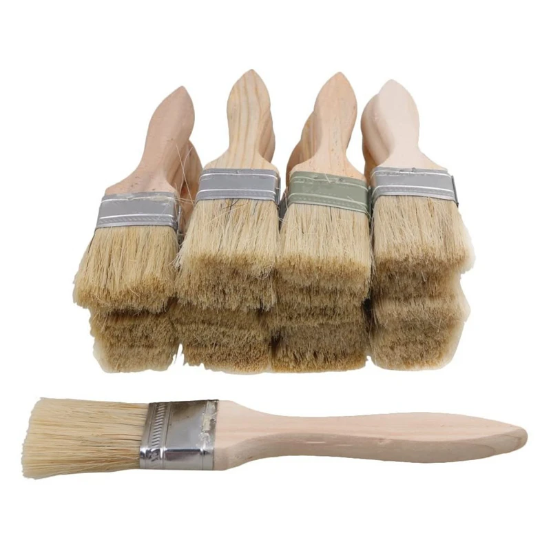 24-Pack 2.5 Inch Chip Paint Brushes – ProGrade Supplies – Perfect For Paint, Stain, Varnish, Glue, Gesso