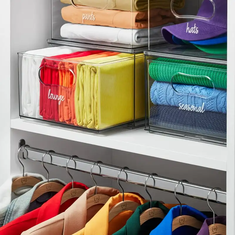 

Drawer, Pack of 2, Clear Plastic Storage Bin Drawer organizers Glasses organizer Kitchen storage & organization Acrylic drawer o