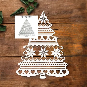 Fancy Christmas Tree Metal Die Cut Set 1