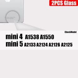 Pack of 2 Clear Tempered Glass Screen Protectors (Mini 4 5)
