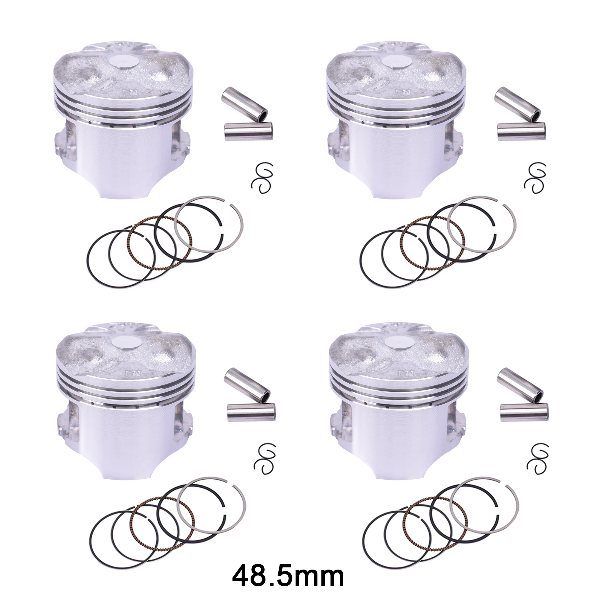 

STD~+100 +25 +50 +75 Motorcycle Engine Pison Rings Set 48.5mm 48.75mm 49mm 49.25mm 49.5mm For Honda CB 250 CB250 Jade 1991-1994