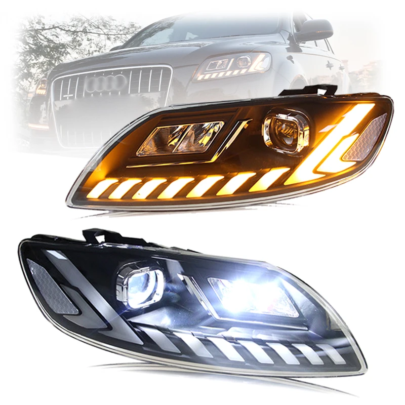 

LED Headlight for Q7 2007 2008 2009 2016 Projector Lens Front Head Lamp Dynamic Signal Animation Automotive Accessories