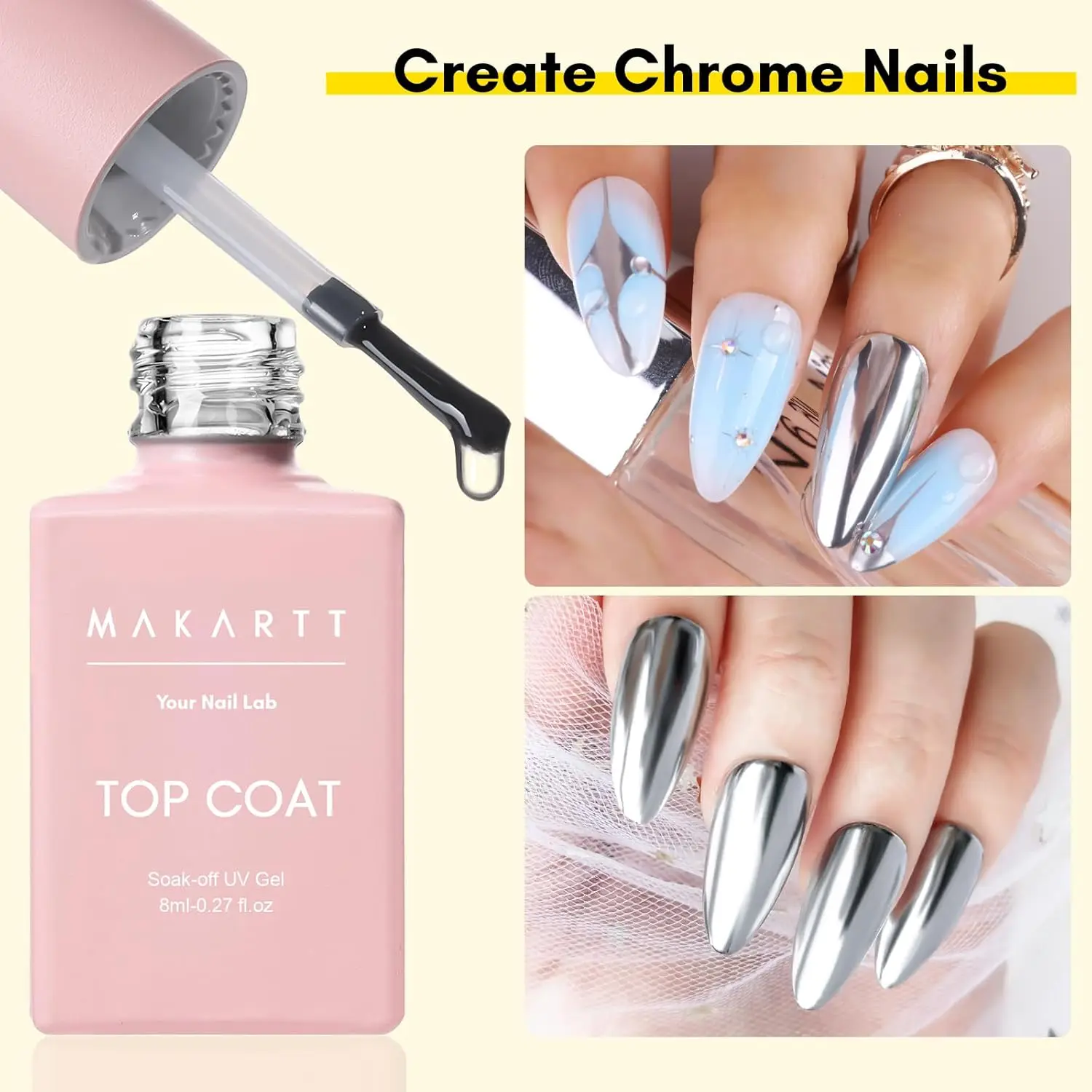 Nail Art Set Gel Top Coat and Base Coat Kit