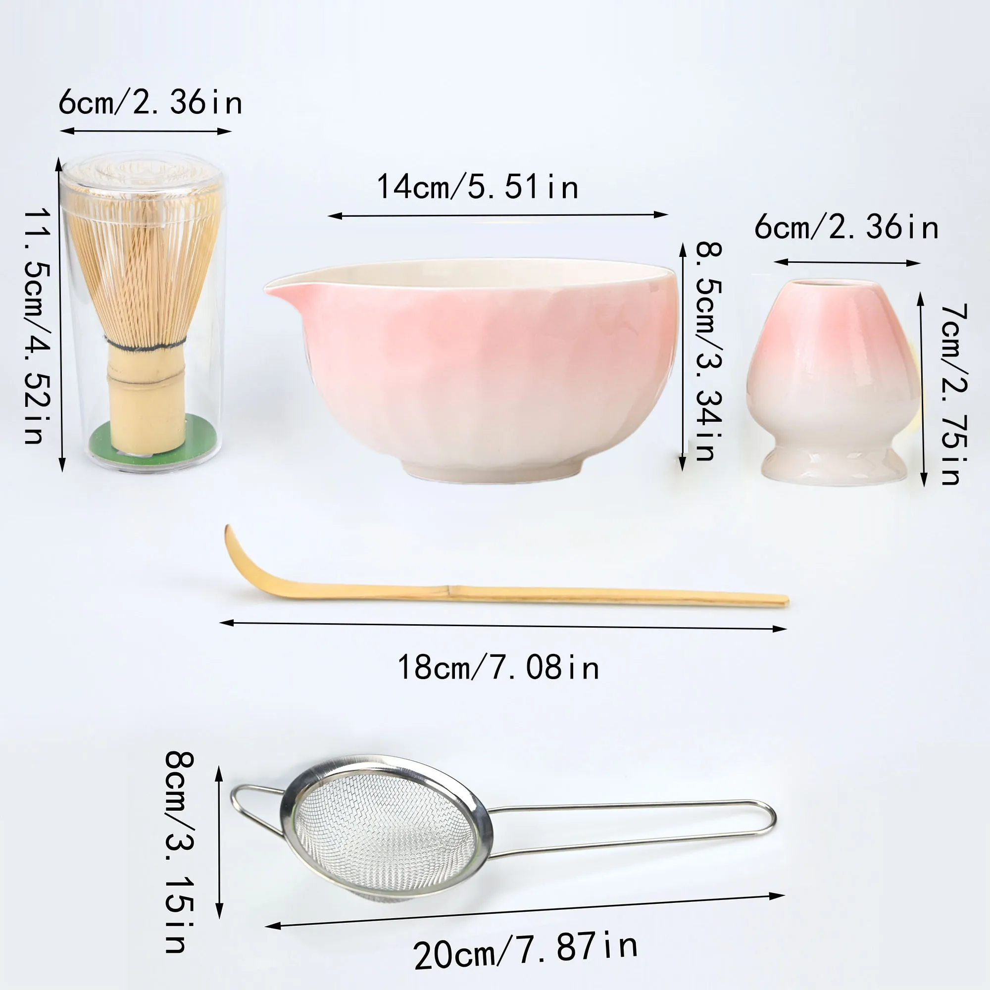 2/4/5 قطعة/المجموعة/مجموعة وعاء ماتشا على الطراز ا...