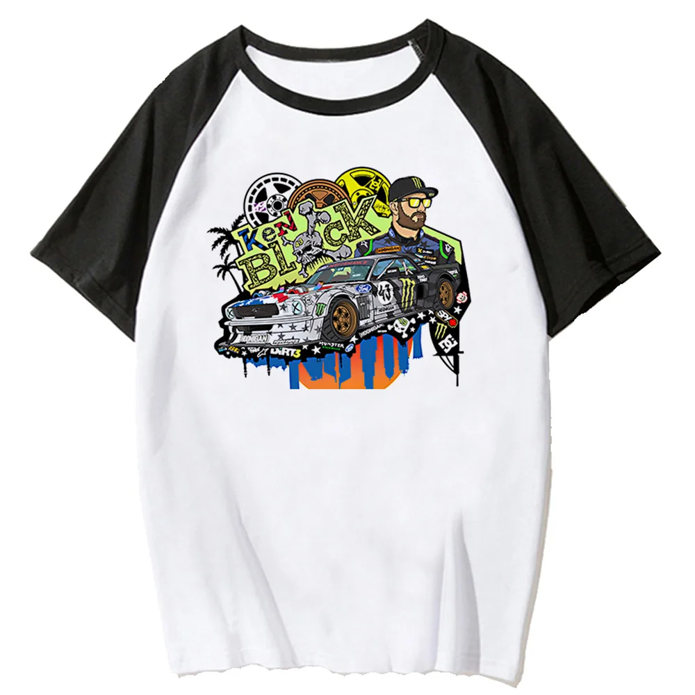 Ken Block 43 T Shirt Uomo Anime Streetwear T-Shirt Uomo Y2K Abbigliamento