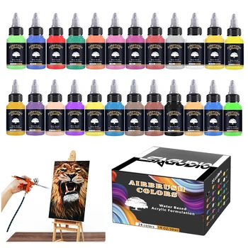 Airbrush Paint Set 12/24 Colors 1