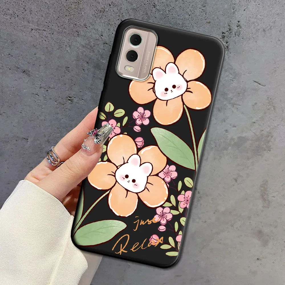 Elegant Floral Soft Silicone Cartoon TPU Phone Case - Luxury Back Cover s