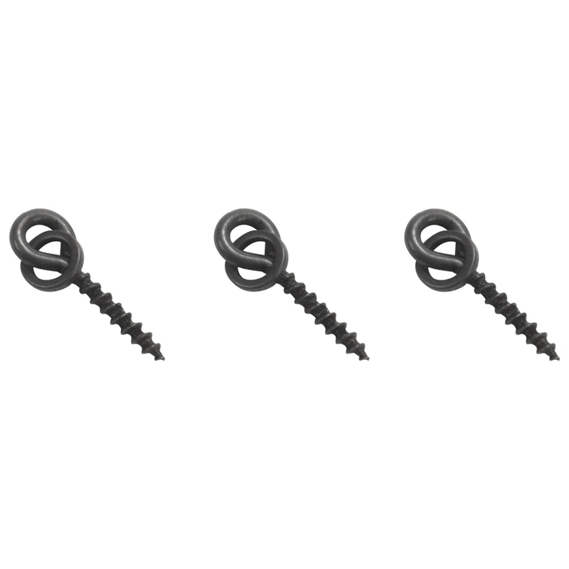 Fishing Accessories 50pcs Carp Fishing Boilie Screw with Solid Ring Bait Tool Chod Rigs Carp Fishing Hair Tackle