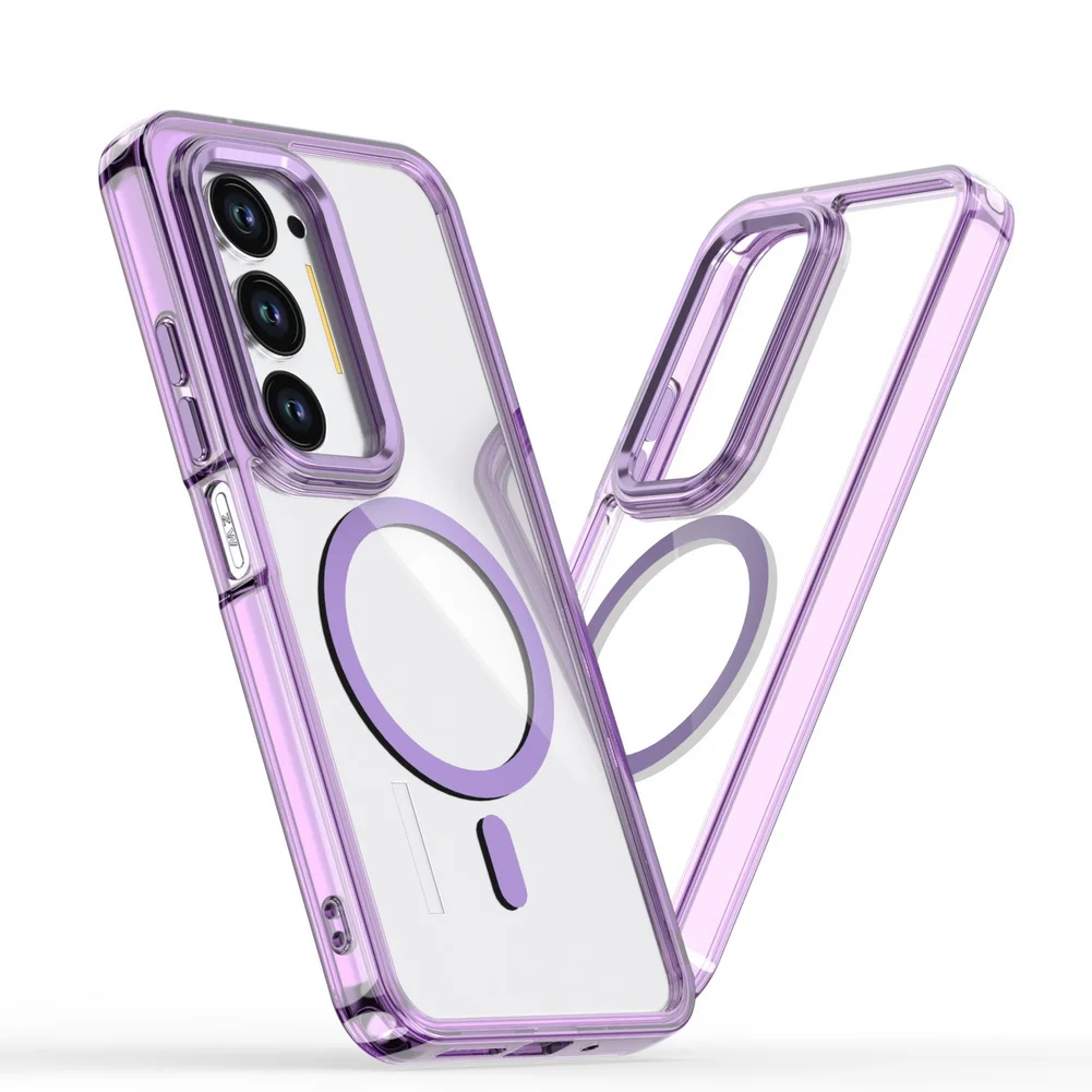 Enhanced Magnetic Metal Lens Protective Case with Magsafe Ring Compatibility