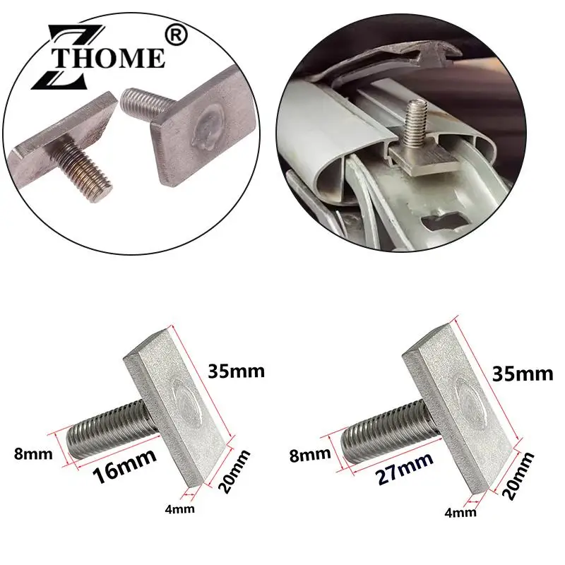 Acciaio Inossidabile 304 Vite T Bullone 16Mm/27Mm Battistrada Rhino Thule Yakima Pro Rola Portapacchi Accessori Per Tende Da Sole M8