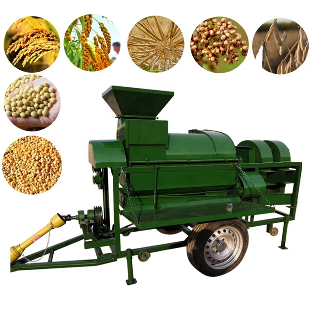 Multifunctional Agriculture Maize Corn Rice Wheat Sorghum Soybean Willet Rapeseed Thresher Sheller Machine